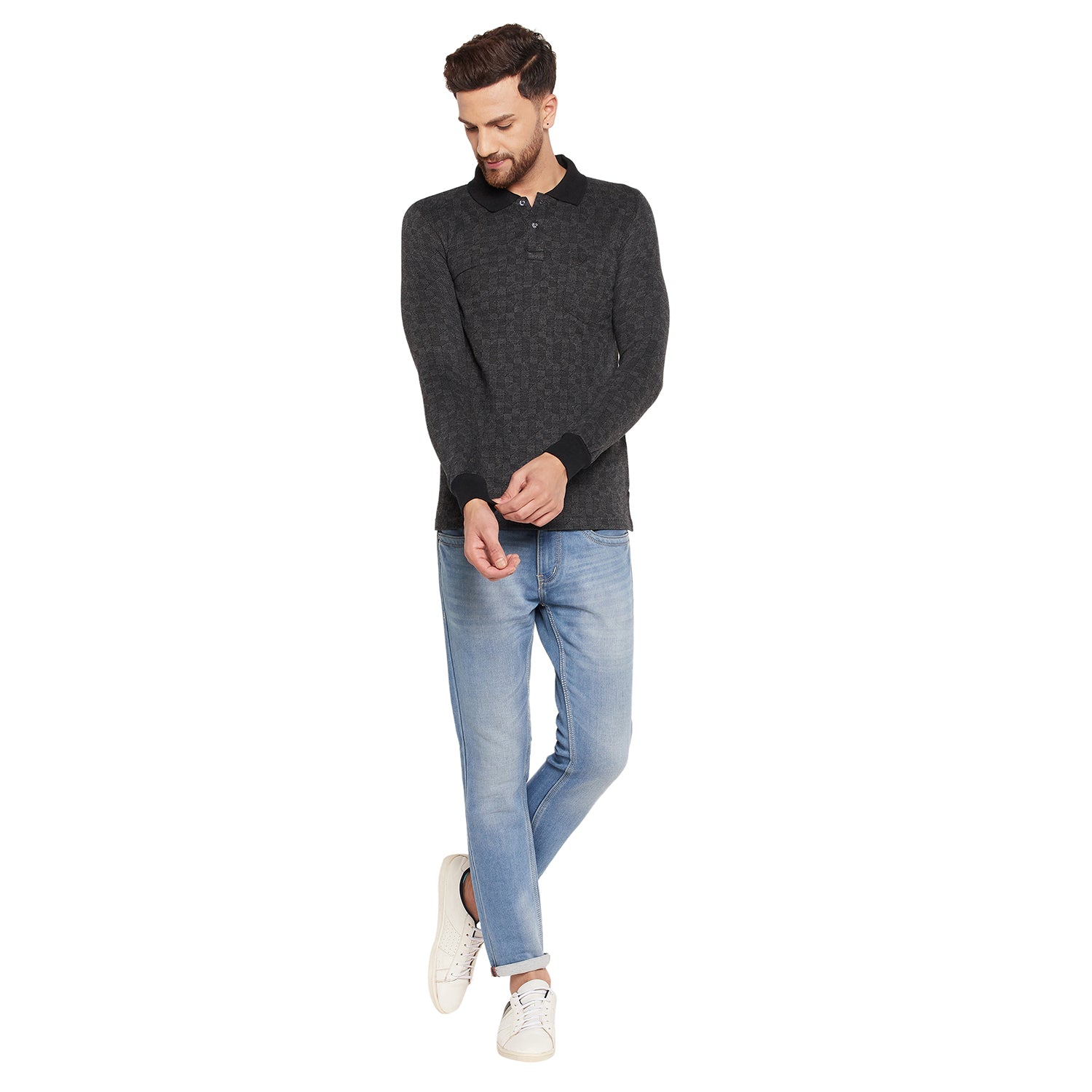 Duke Stardust Men Full Sleeve Cotton T-shirt (LF3958)