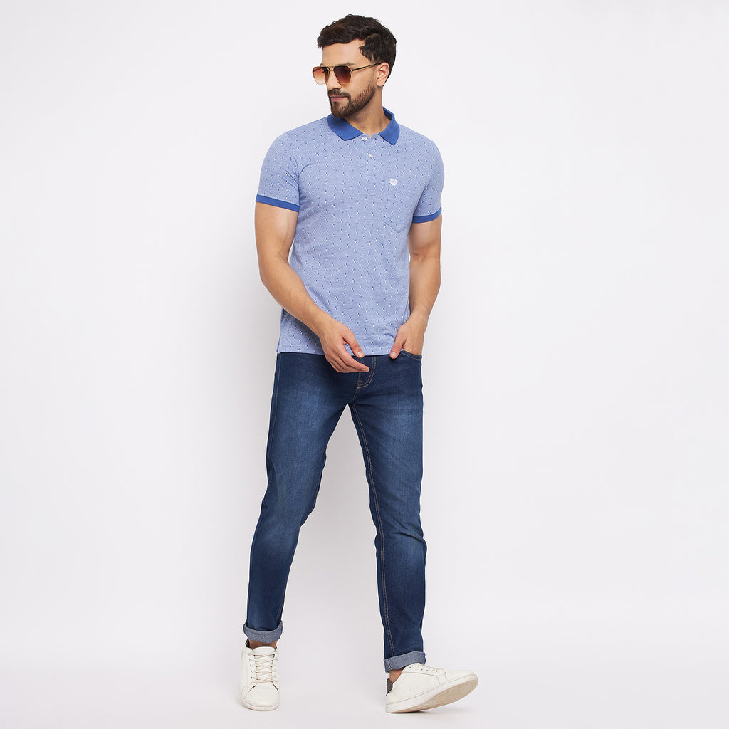 Duke Stardust Men Half Sleeve Cotton T-shirt (LF5378)