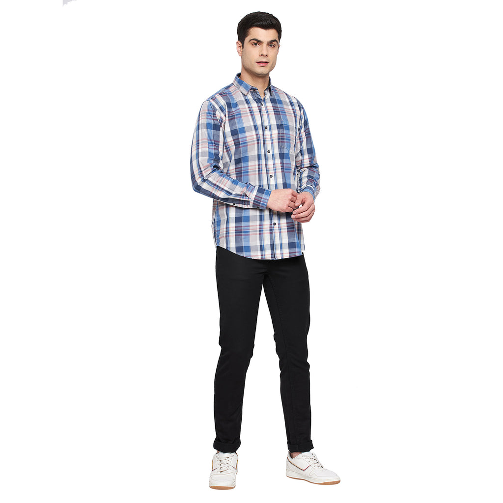 Duke Urban Men Full Sleeve  Cotton Shirt (SDO5CKB)
