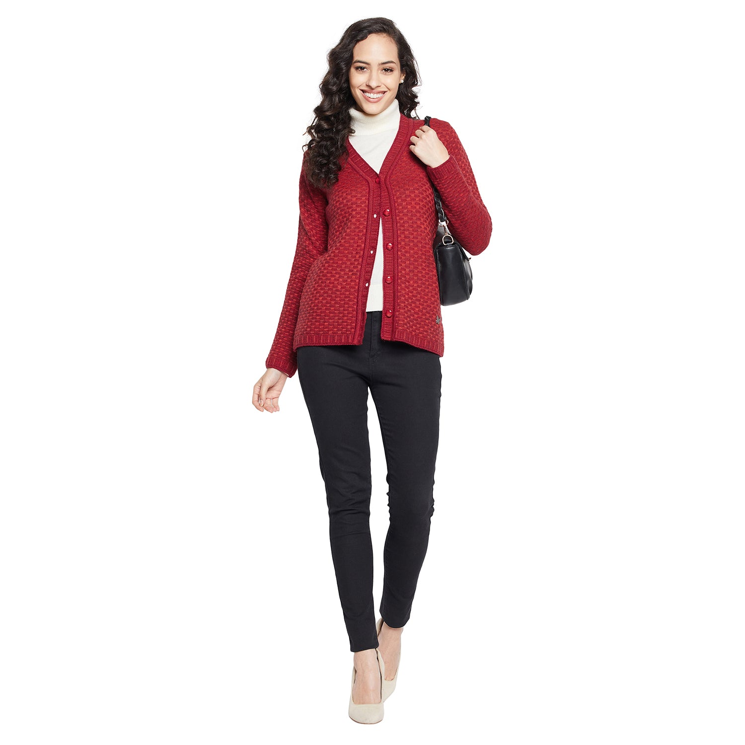 Duke Urban Women Full sleeve V Neck Cardigan (SDS1089)