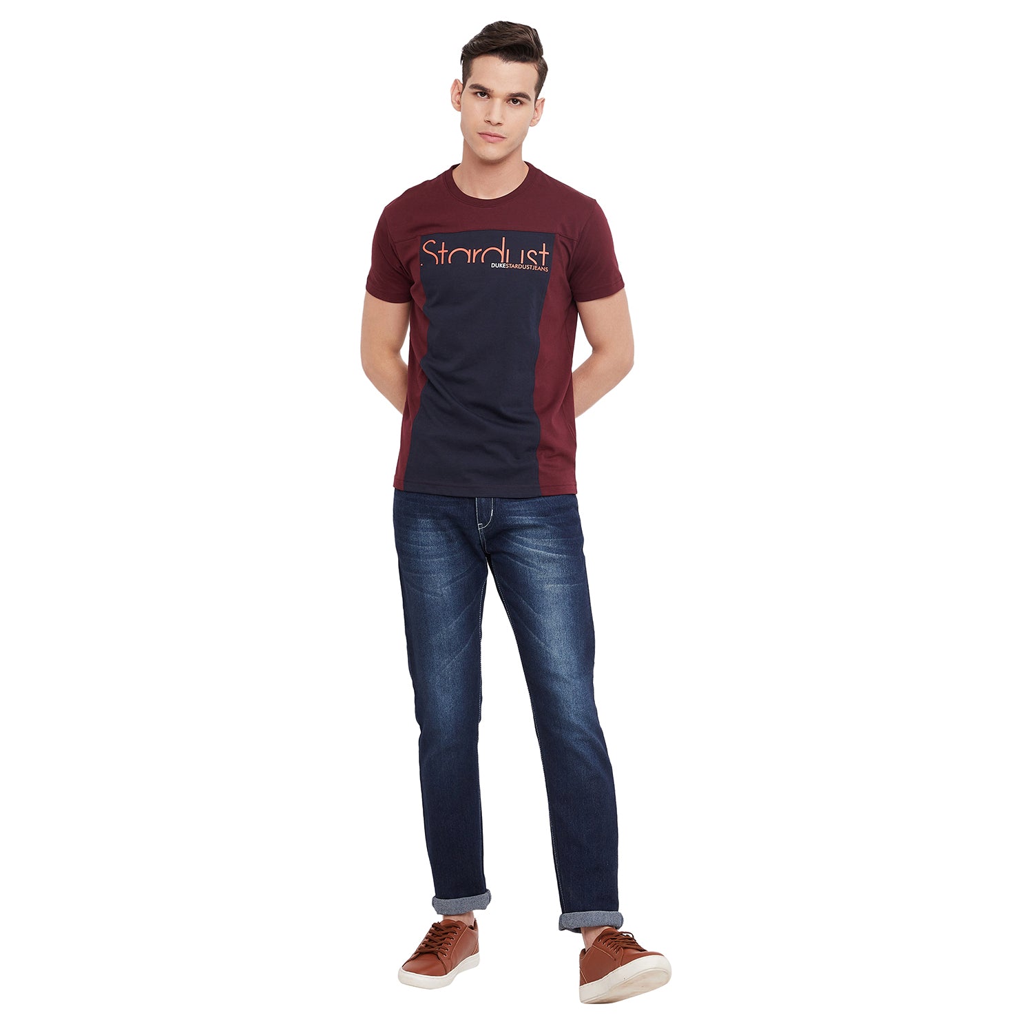 Duke Stardust Men Half Sleeve Cotton T-shirt (LF5224)