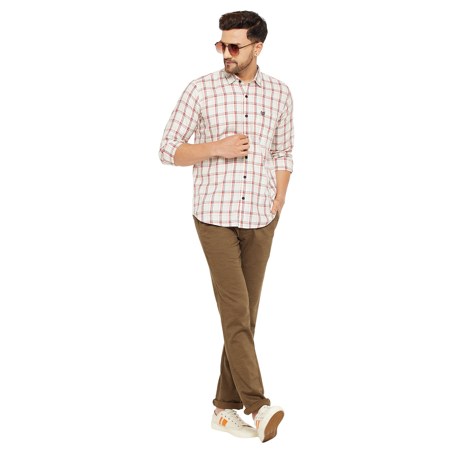 Duke Stardust Men Slim Fit Solid Spread Collar Casual Shirt (SDO6CKF)