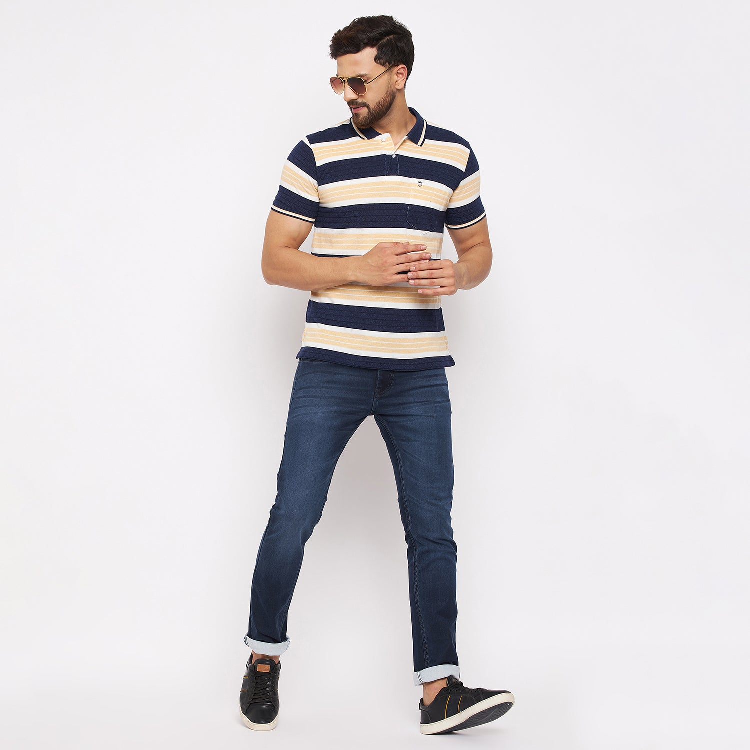 Duke Urban Men Half Sleeve Cotton T-shirt (LF5377)
