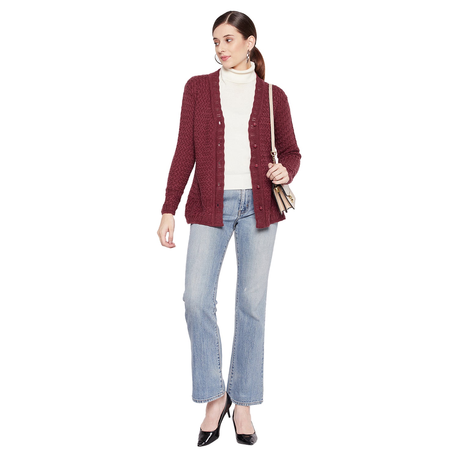 Duke Urban Women Full Sleeve Cardigan (SDS1068)