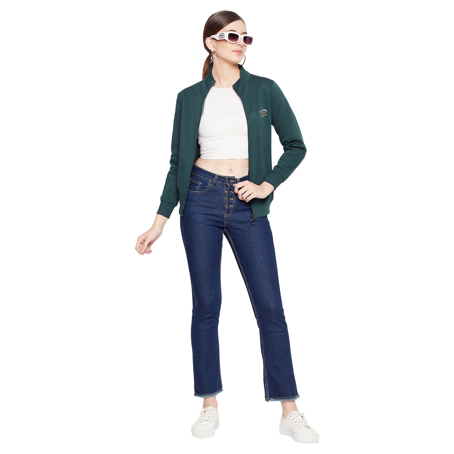 Duke Urban Women Full Sleeve Zipper Sweatshirt (LFX870)