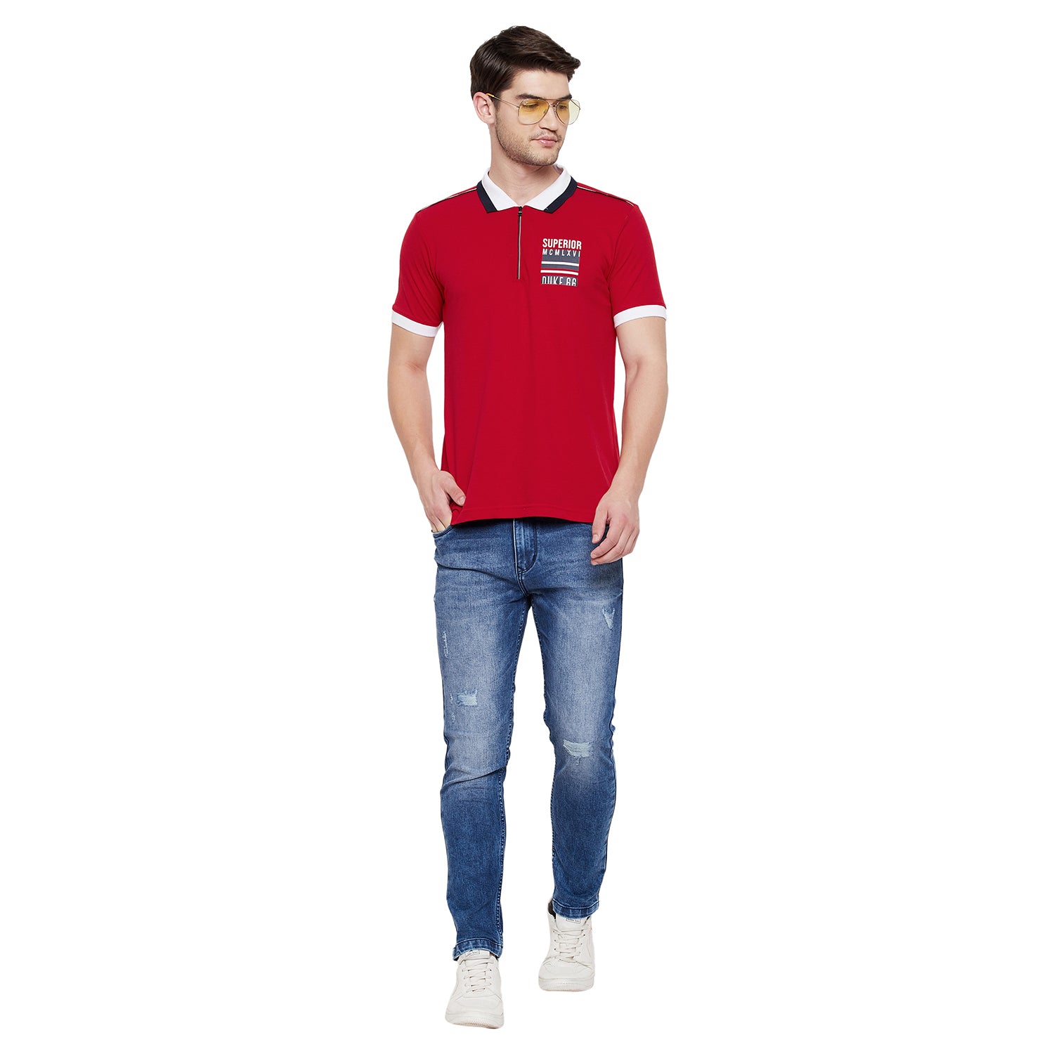 Duke Stardust Men Half Sleeve Cotton T-shirt (LF5238)