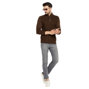 Duke Stardust Men Full Sleeve Half Zip Sweater (SDS2080)