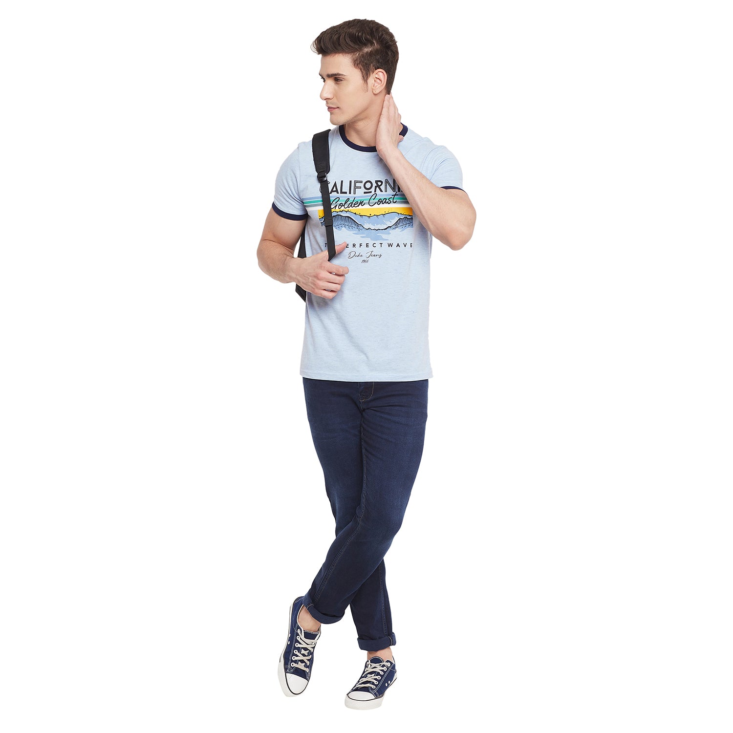 Duke Stardust Men Half Sleeve Cotton T-shirt (LF5284)