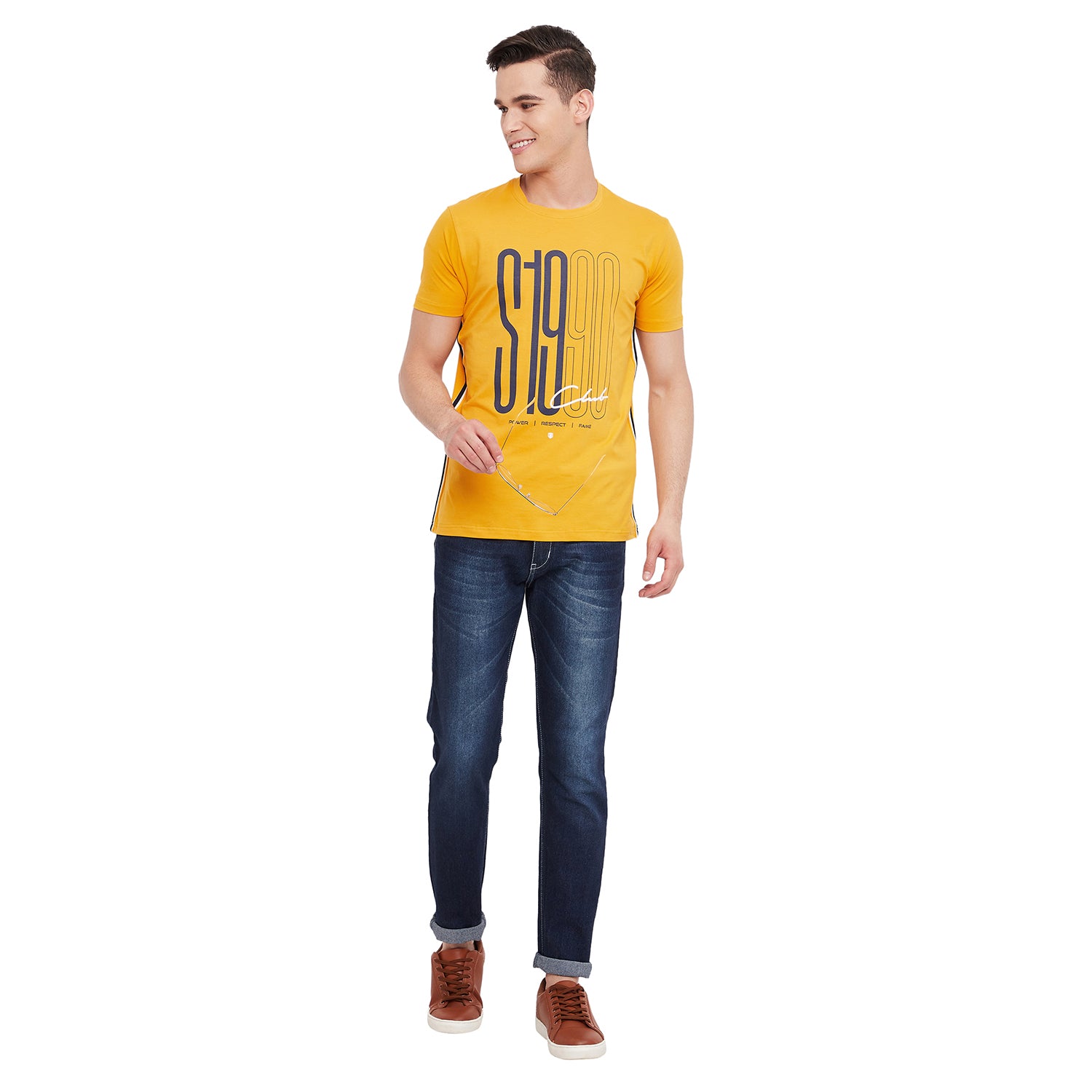 Duke Stardust Men Half Sleeve Cotton T-Shirt (LF5347)