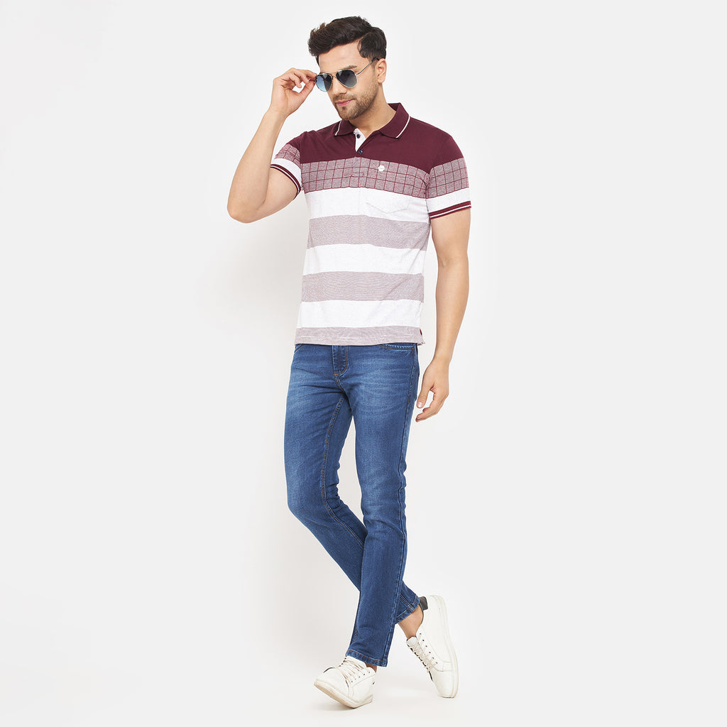Duke Stardust Men Half Sleeve Cotton T-shirt (LF5716)