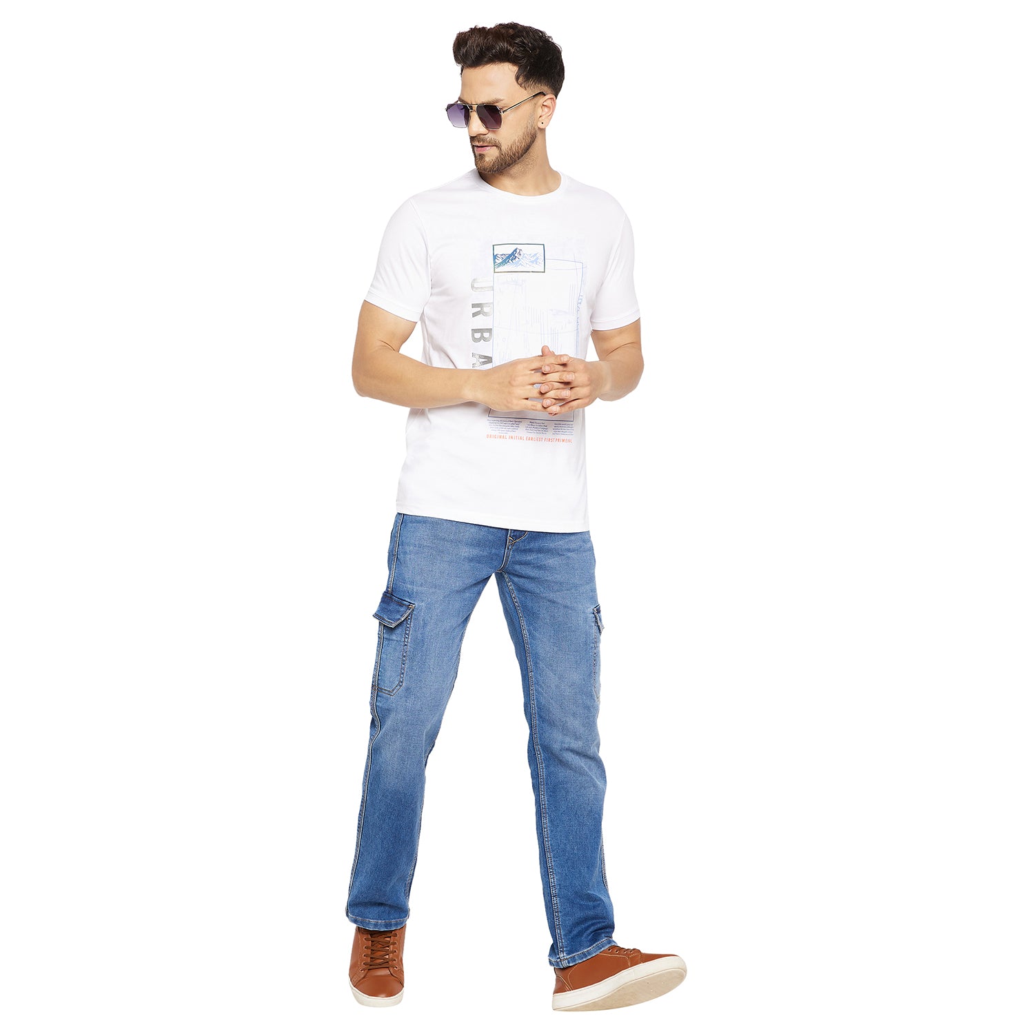 Duke Urban Men Half Sleeve Cotton T-shirt (LF5431)