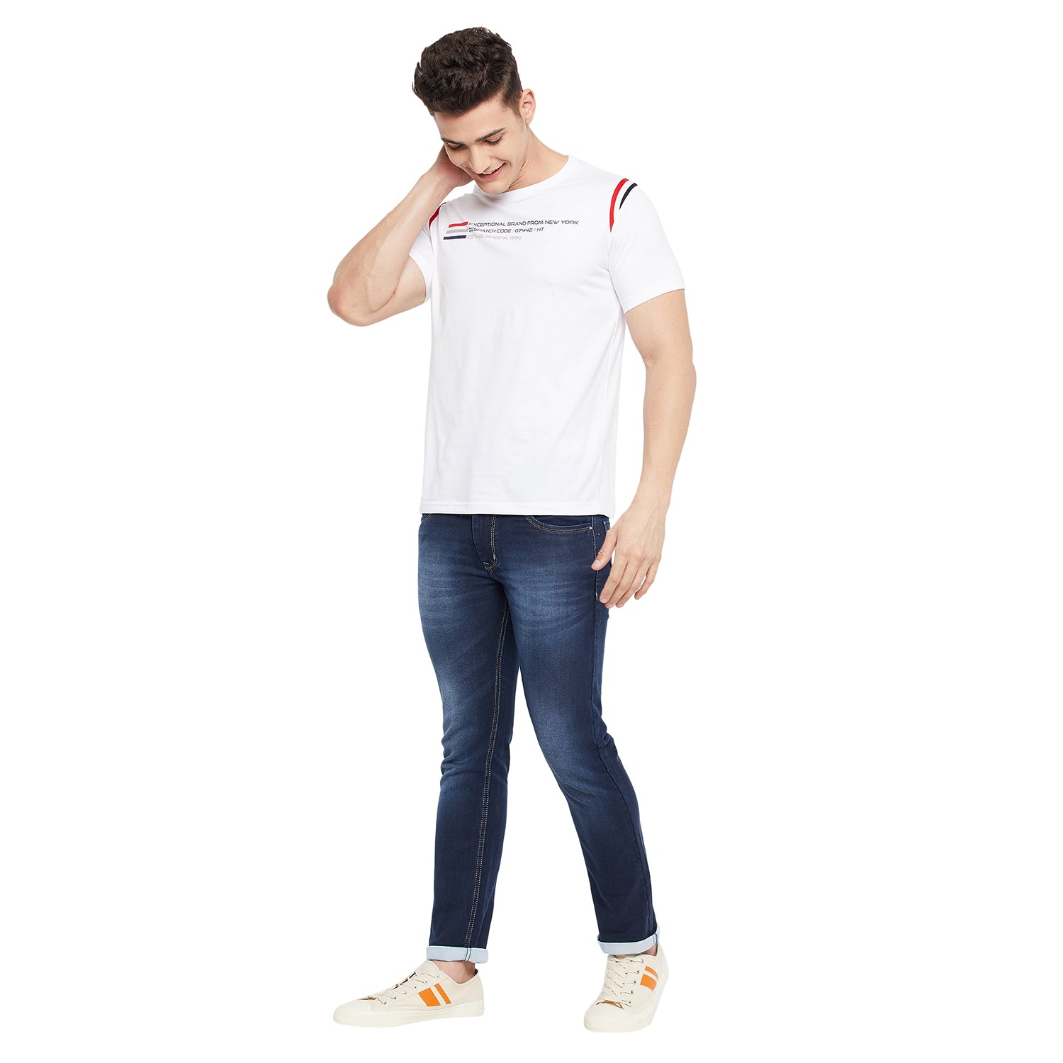 Duke Stardust Men Half Sleeve Cotton T-Shirt (LF5202)