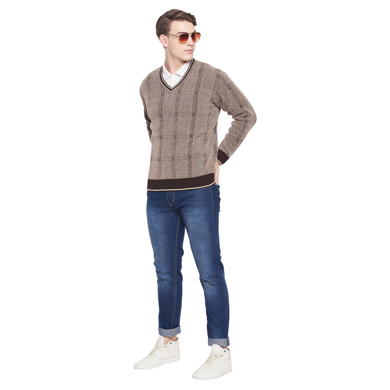 Duke Urban Men Full Sleeve V Neck Sweater (SDS2067)