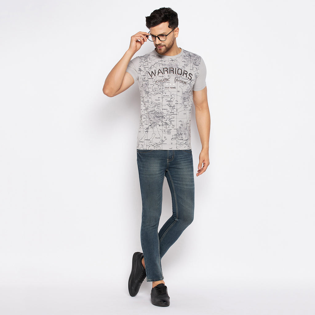 Duke Urban Men Half Sleeve Cotton T-shirt (LF5737)