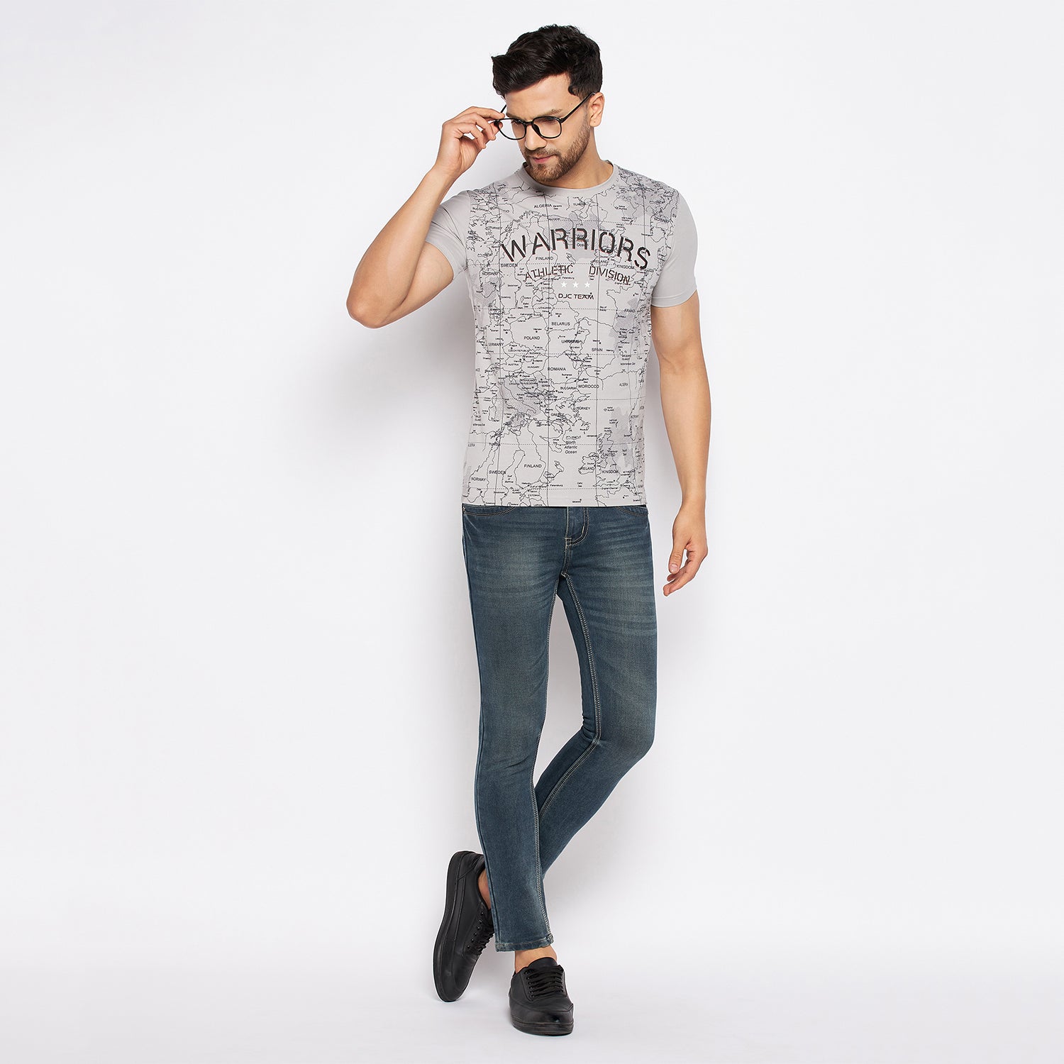 Duke Urban Men Half Sleeve Cotton T-shirt (LF5737)