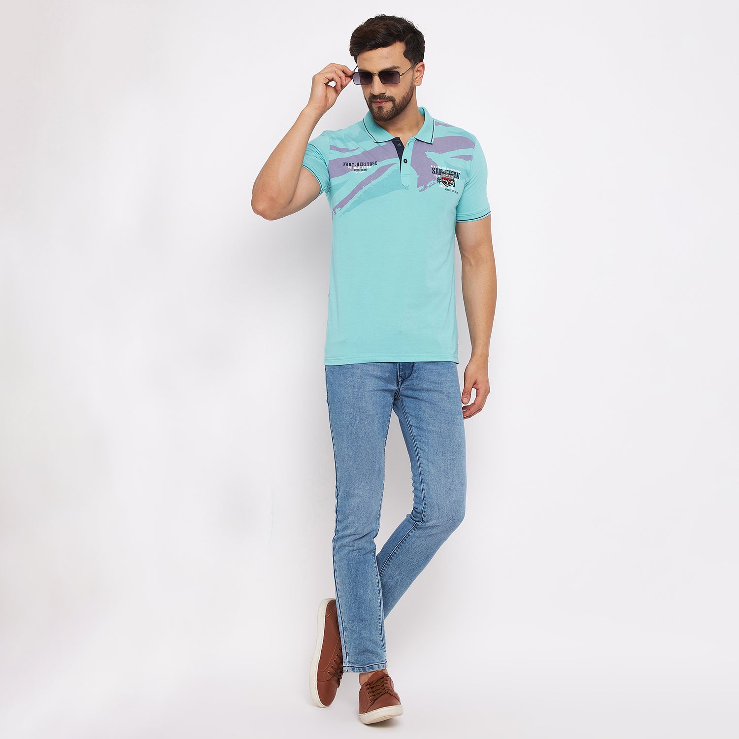 Duke Stardust Men Half Sleeve Cotton T-shirt (LF4780)