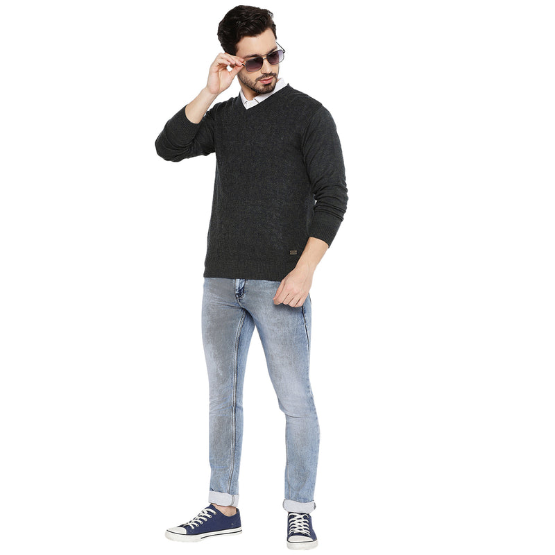 Duke Urban Men Full Sleeve V Neck Sweater (SDS2048)