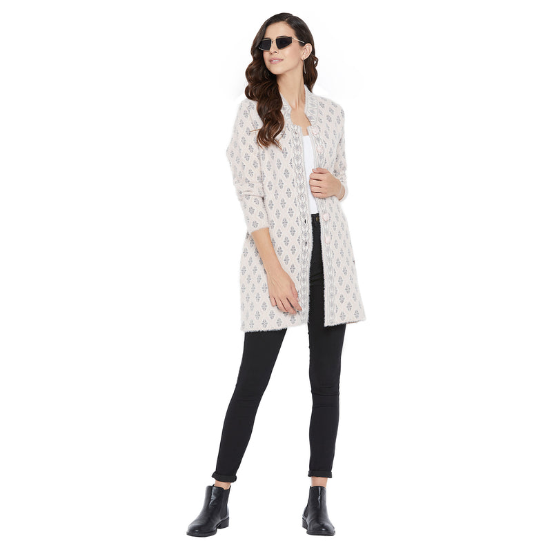 Duke Urban Women Full Sleeve Long Cardigan (SDS9651)