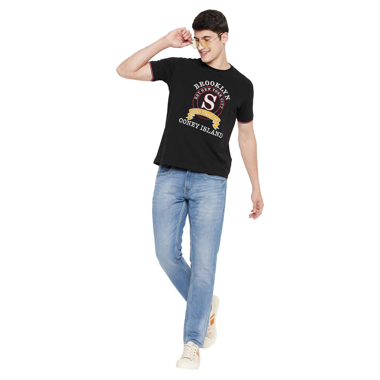 Duke Stardust Men Half Sleeve Cotton T-shirt (LF5240)