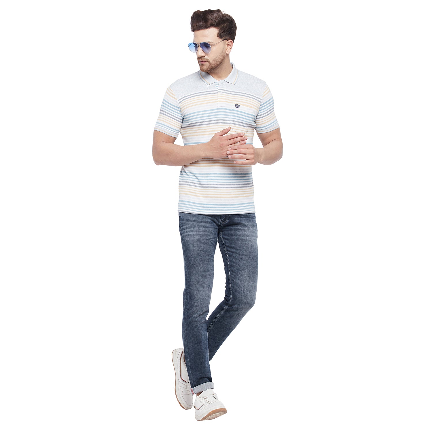 Duke Stardust Men Half Sleeve Cotton T-Shirt (LF5139)