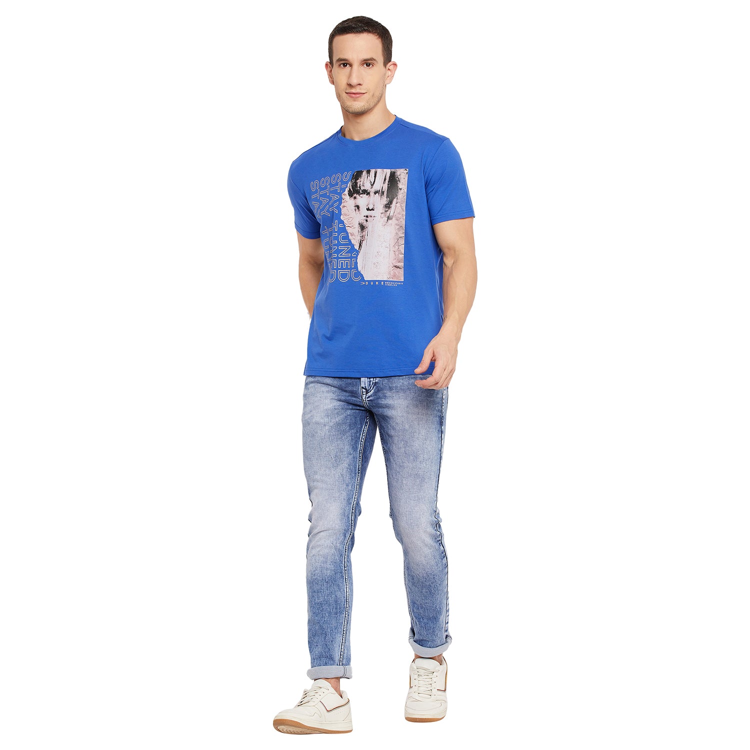 Duke Stardust Men Half Sleeve Cotton T-shirt (LF5286)
