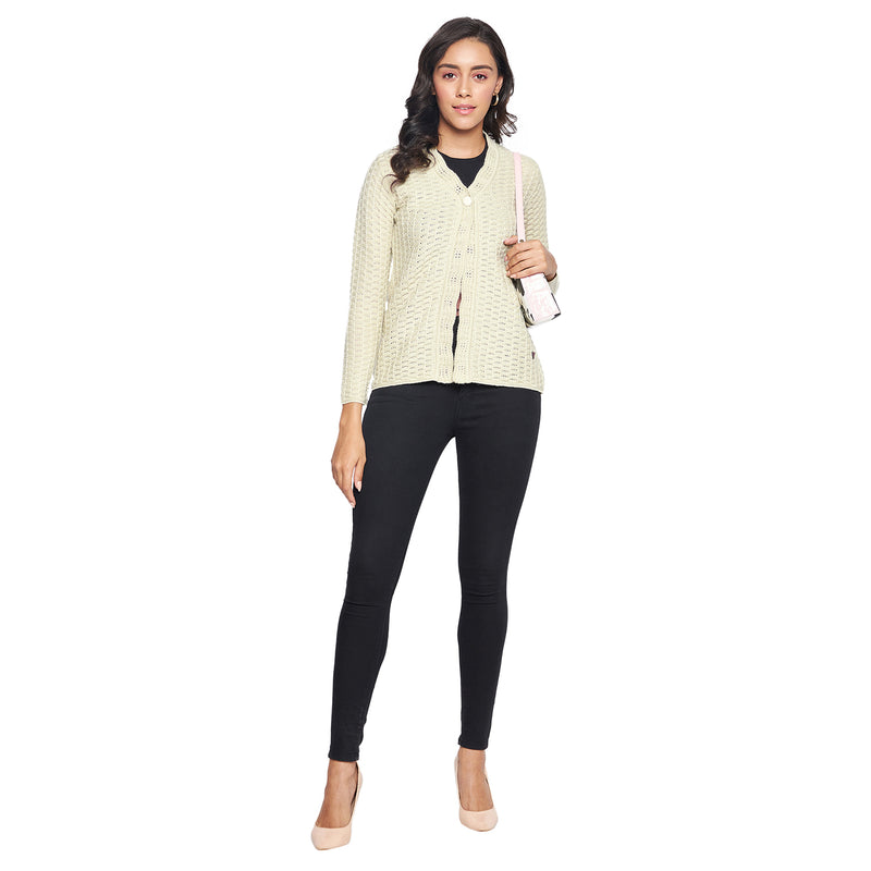 Duke Urban Women Full sleeve V Neck Cardigan (SDS1065)