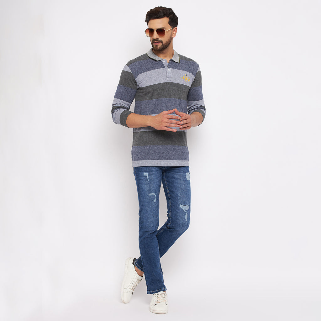 Duke Stardust Men Full Sleeve Cotton T-shirt (LF3906)