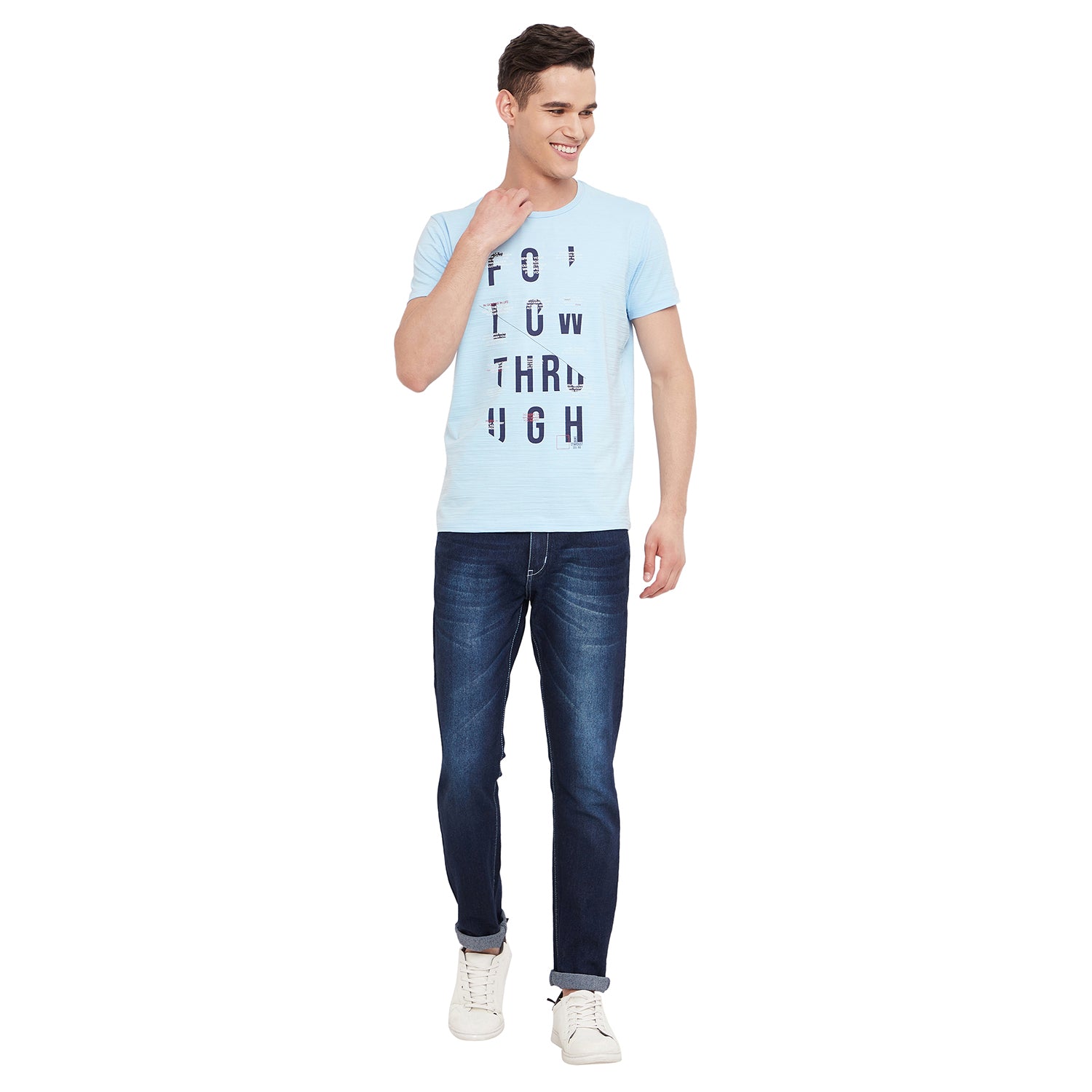 Duke Stardust Men Half Sleeve Cotton T-shirt (LF5217)