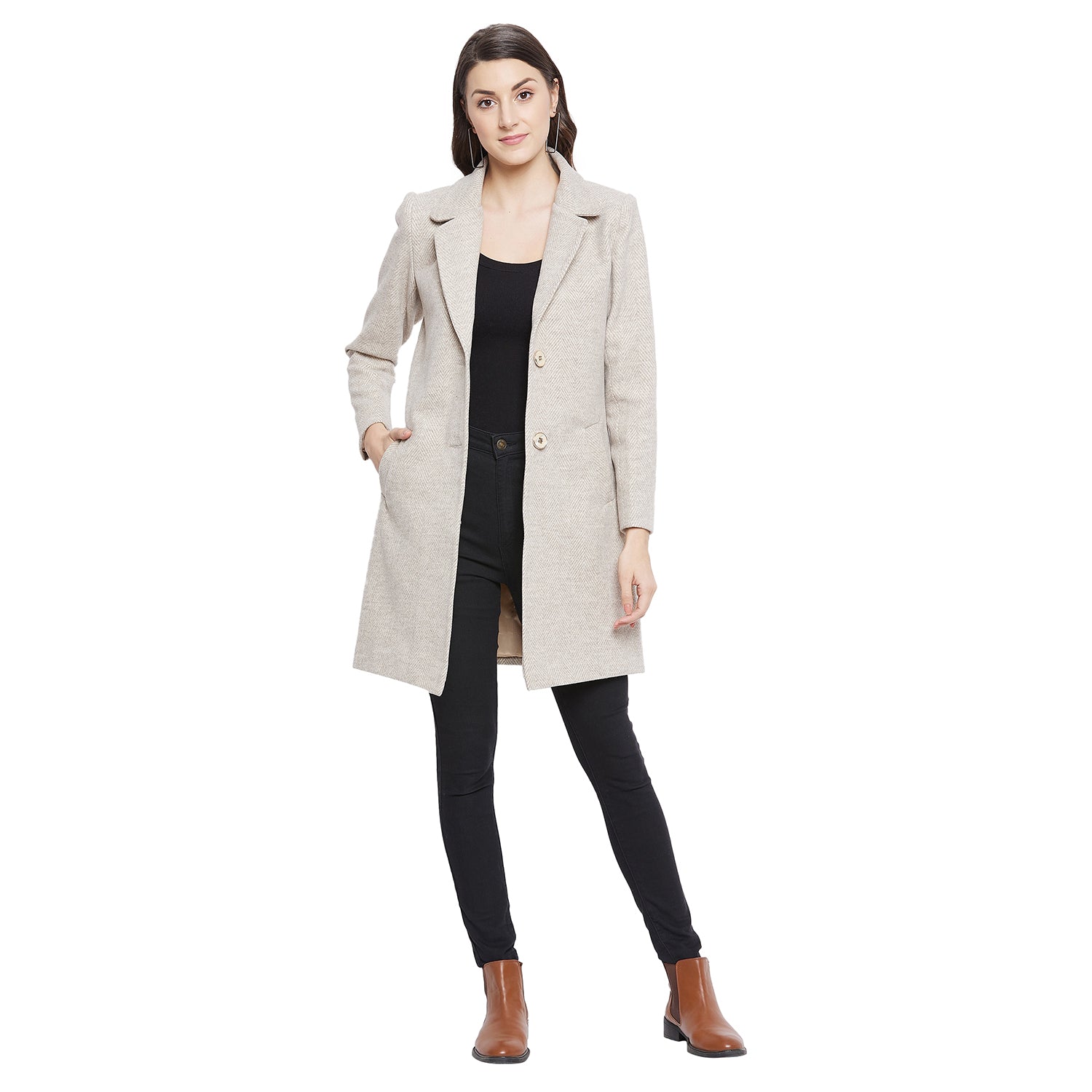 Duke Stardust Women Full Sleeve Coat (SDZ6731)