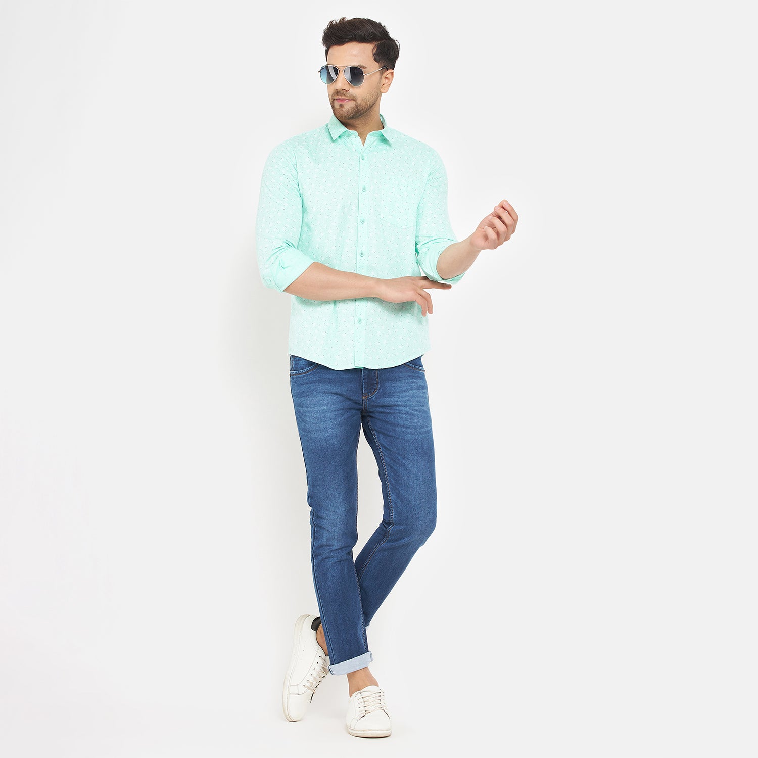 Duke Urban Men Full Sleeve Cotton Shirt (SDO7PRTG)