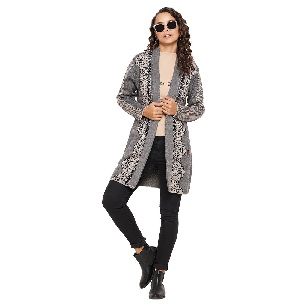 Duke Urban Women Full sleeve V Neck Cardigan (SDS1133)