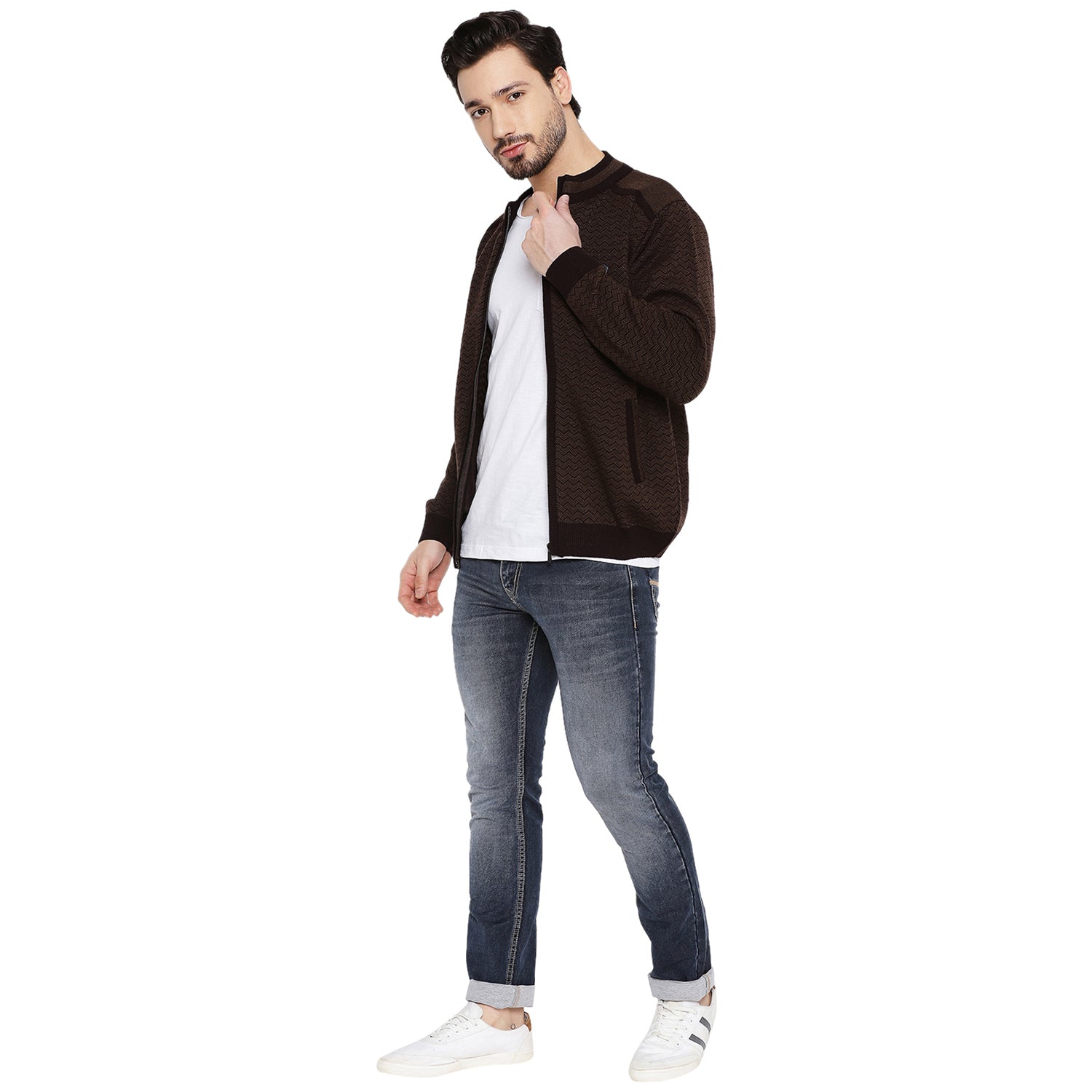 Duke Urban Men Full Sleeve Zipper Sweater (SDS2083)