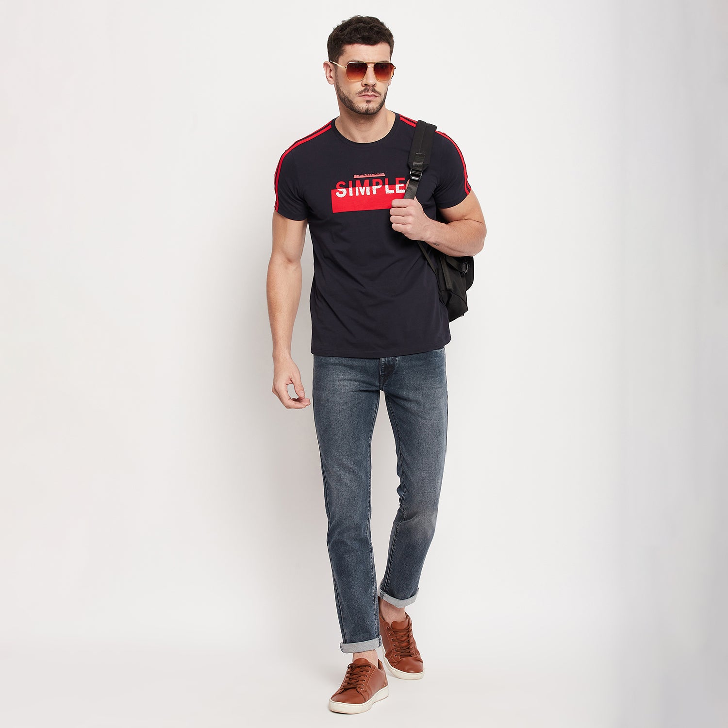 Duke Stardust Men Half Sleeve Cotton T-shirt (LF5176)