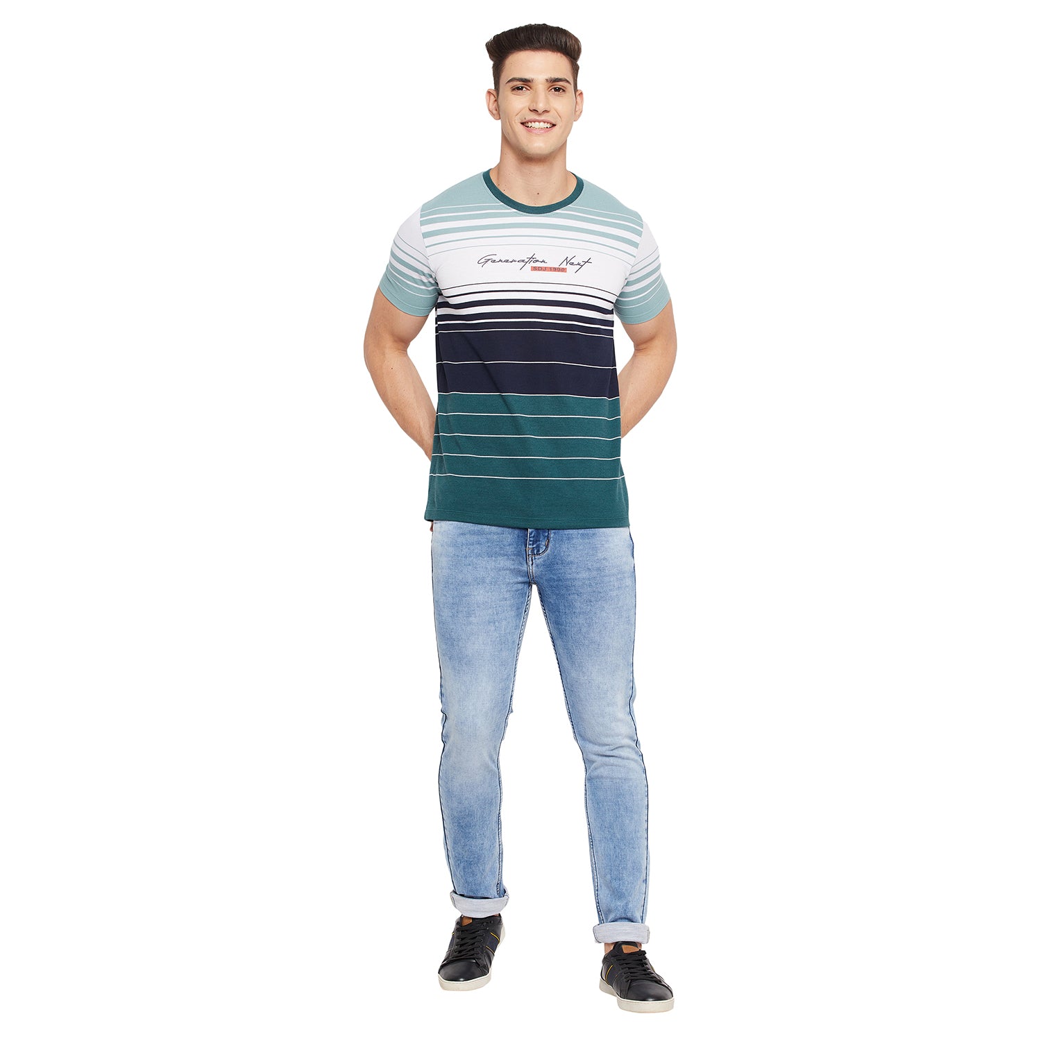 Duke Stardust Men Half Sleeve Cotton T-shirt (LF5316)