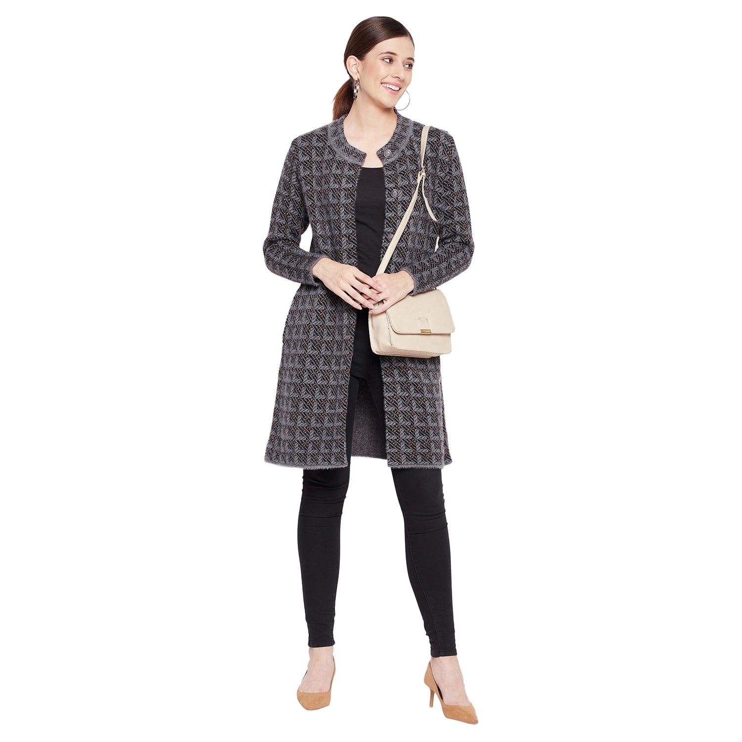 Duke Urban Women Full Sleeve Long Cardigan (SDS1091)
