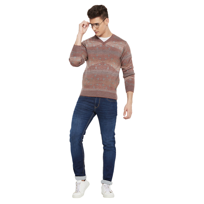 Duke Urban Men Full Sleeve V Neck Sweater (SDS2066)