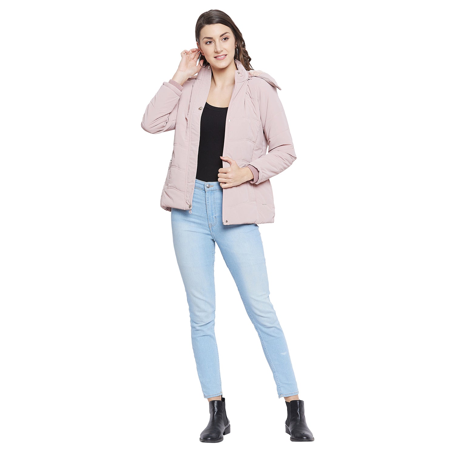 Duke Urban Women Full Sleeve Quilted Jacket (SDZ6713)