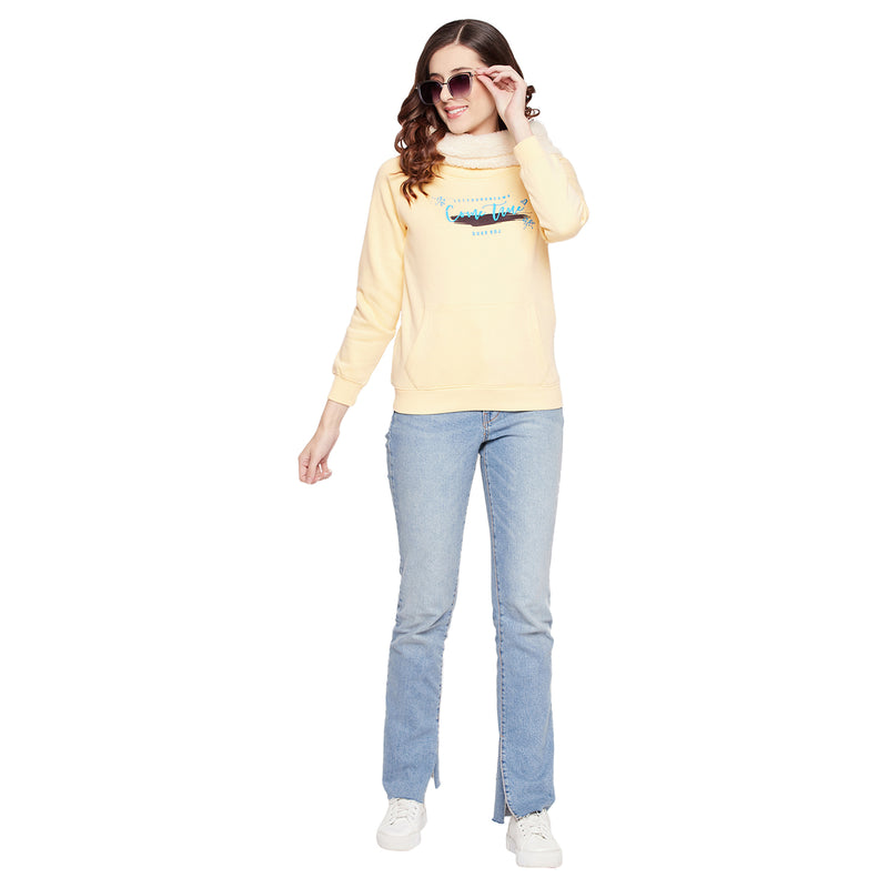 Duke Urban Women Full Sleeve Cowl Neck Sweatshirt (LFX777)