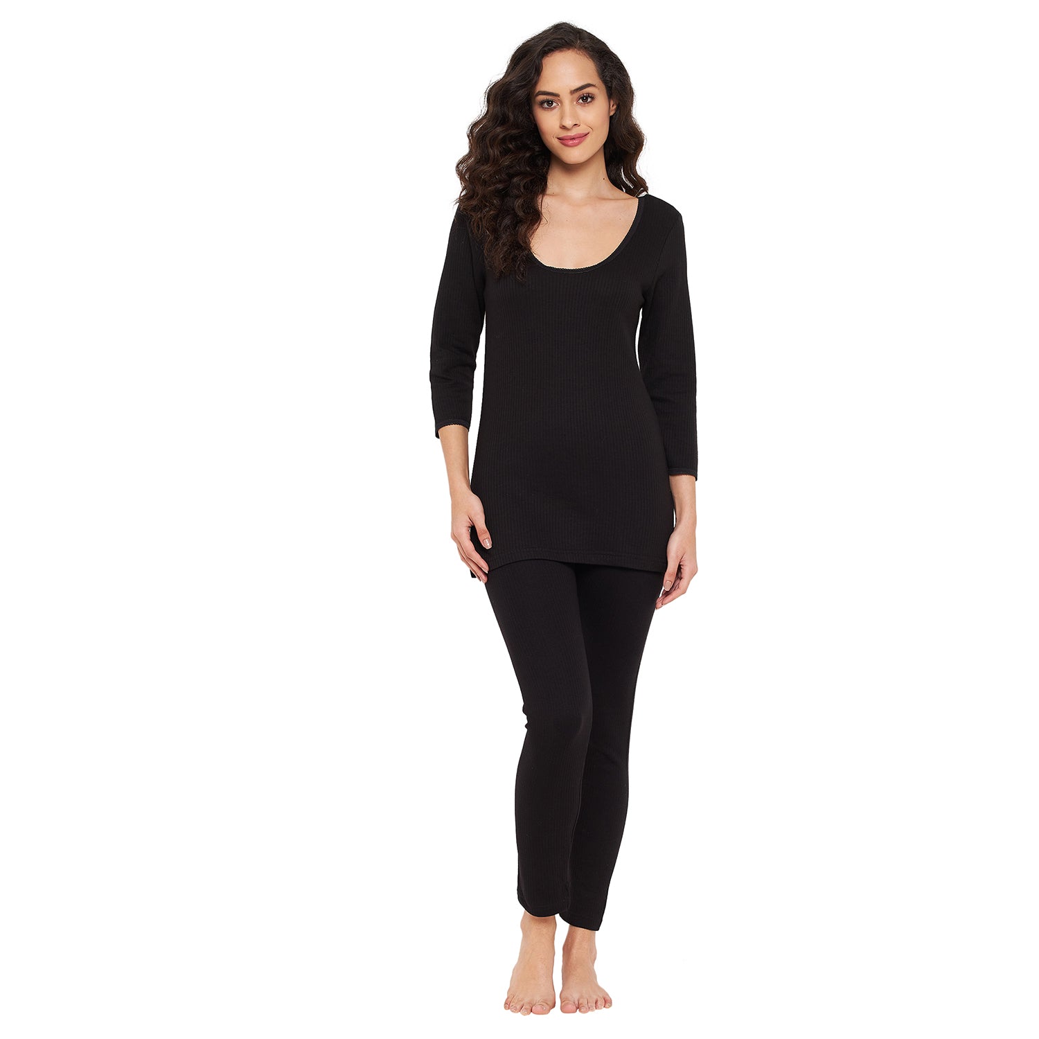 Duke Stardust Women Scoop Neck Thermal (D11BK)