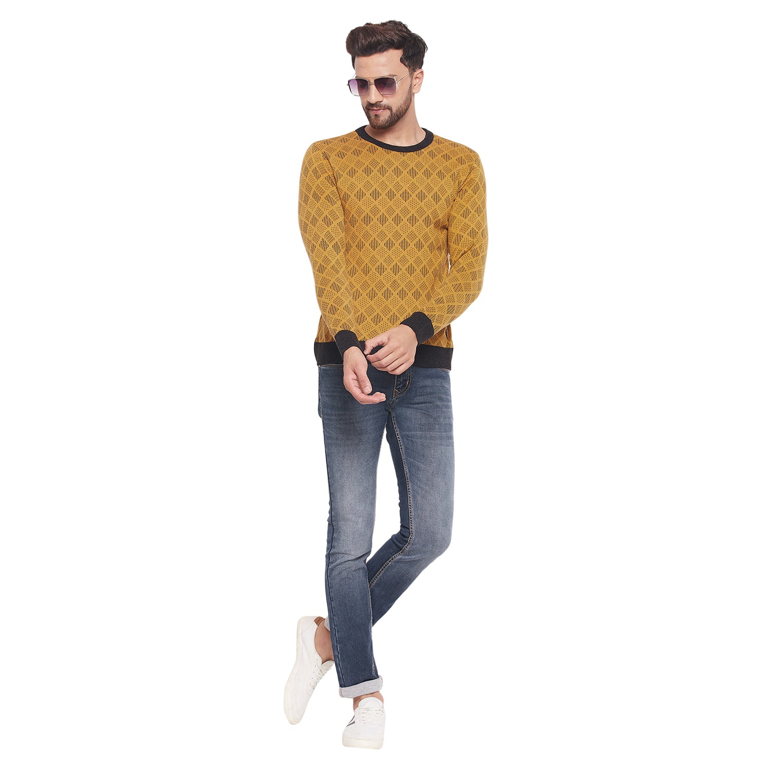 Duke Stardust Men Full Sleeve Round Neck Sweater (WSDS8032)