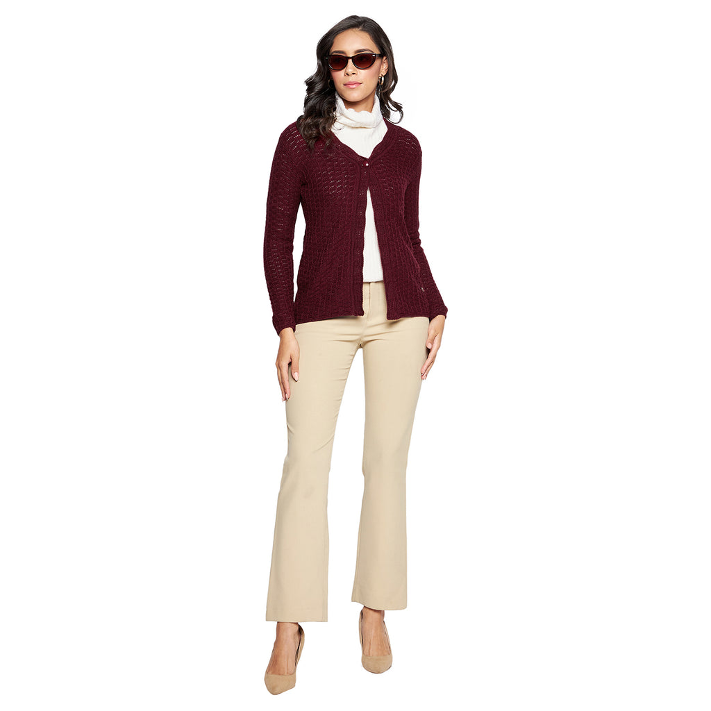 Duke Urban Women Full sleeve V Neck Cardigan (SDS1065)