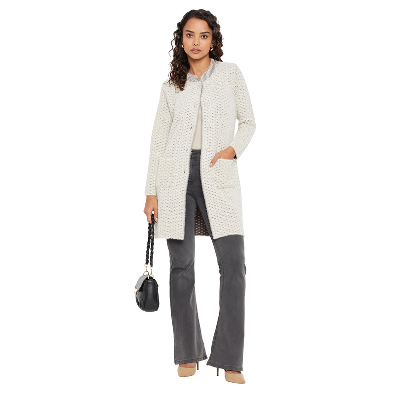 Duke Urban Women Round Neck Cardigan  (SDS1087)