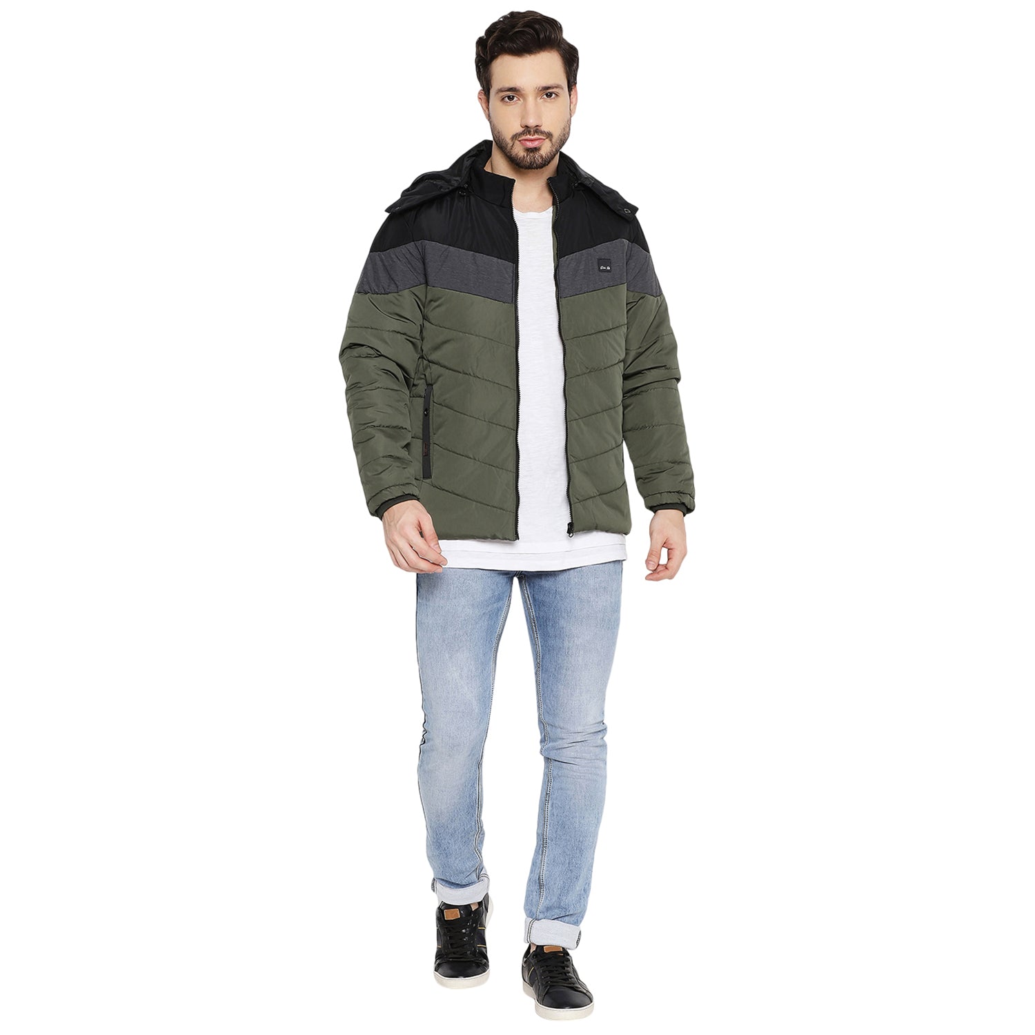 Duke Urban Men Full Sleeve Hooded Jacket (SDZ1068)