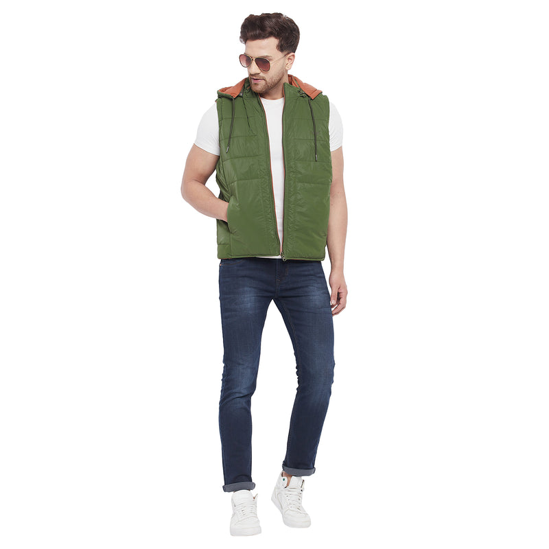 Duke Urban Men Sleeveless Reversible Jacket (SDZ913)