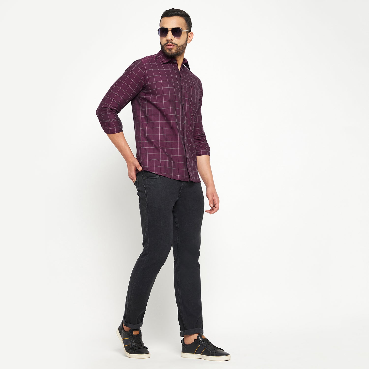 Duke Stardust Men Full Sleeve Cotton Shirt (SDO6CKL)