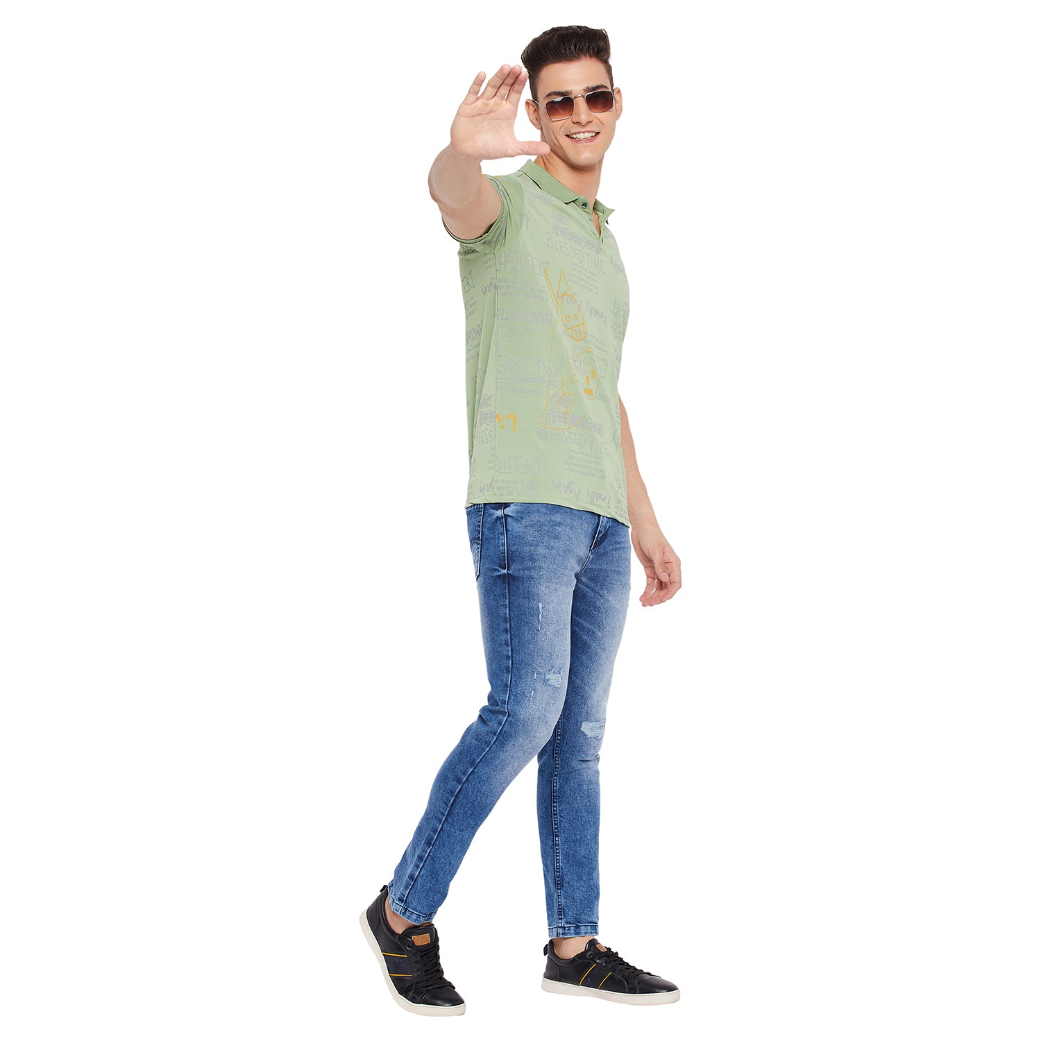 Duke Stardust Men Half Sleeve Cotton T-shirt (LF5036)