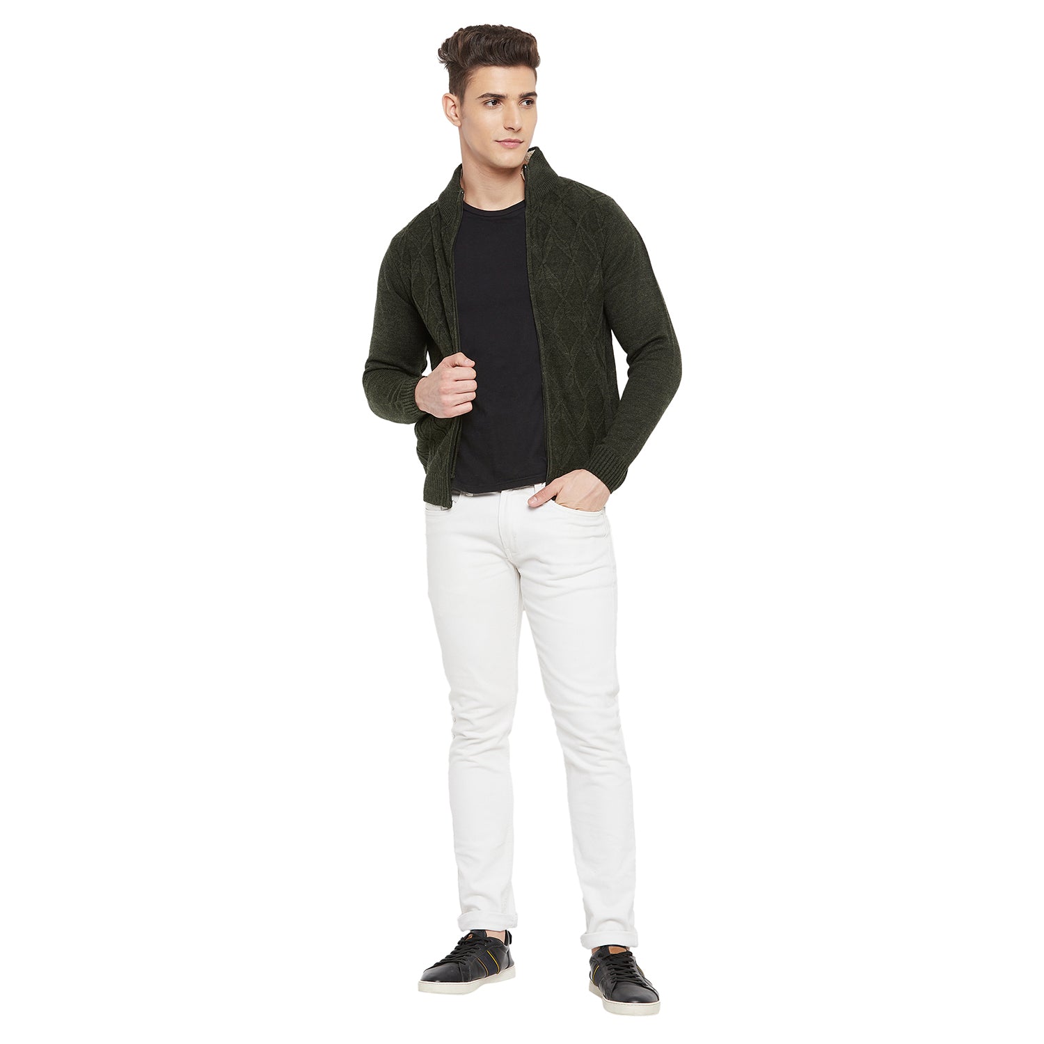 Duke Urban Men Full Sleeve High Neck Sweater (SDS683R)