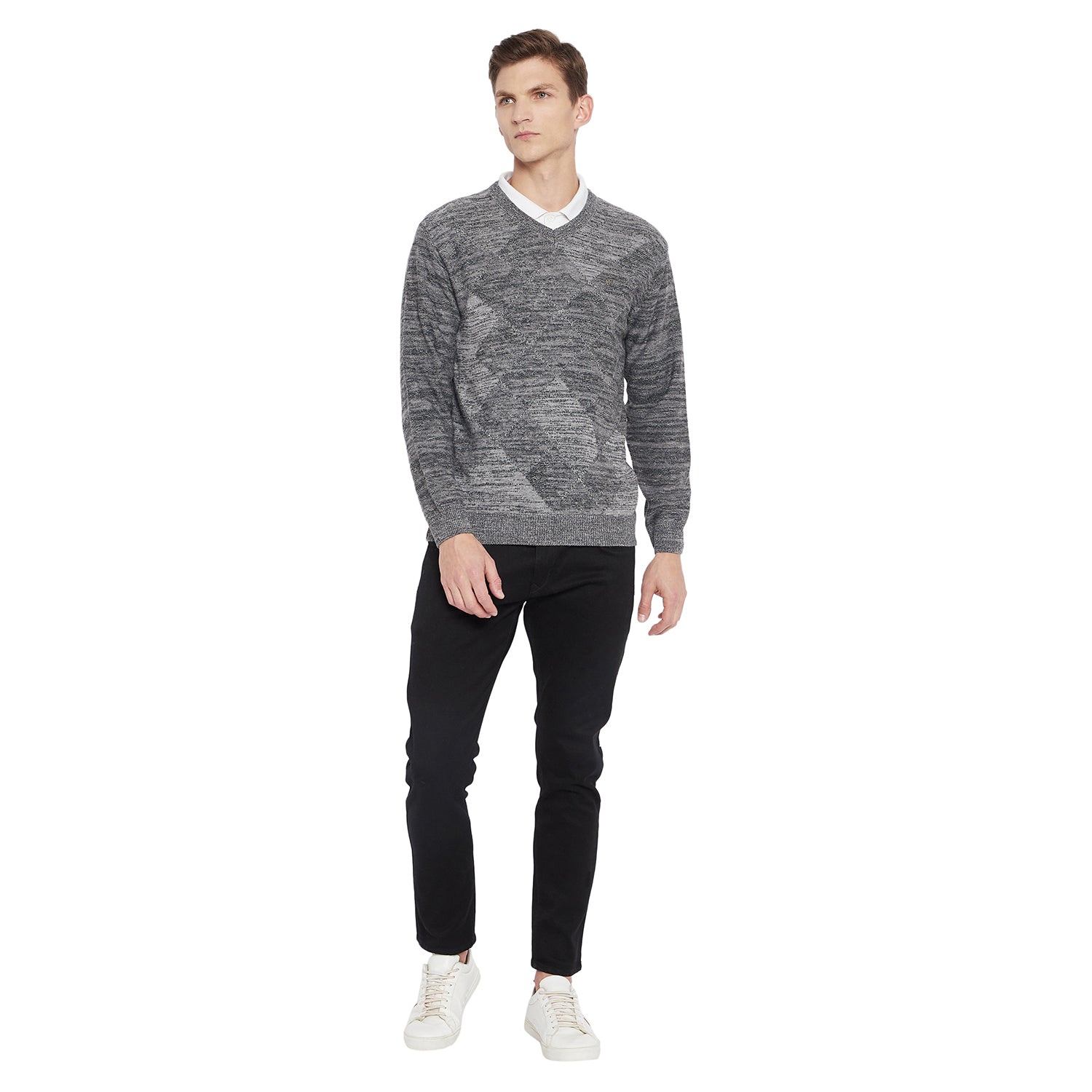 Duke Urban Men Full Sleeve V Neck Sweater (SDS581)