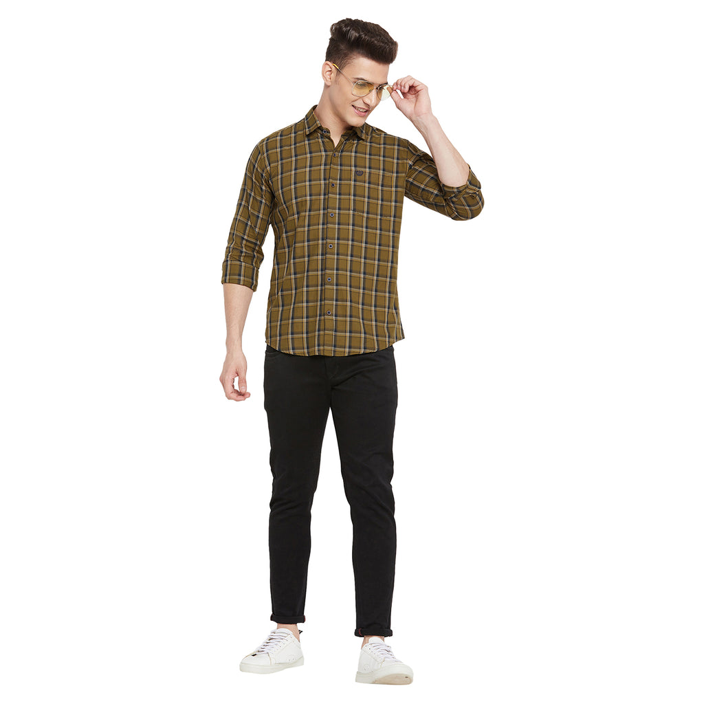 Duke Stardust Men Full Sleeve Cotton Shirt (SDO6CKE)