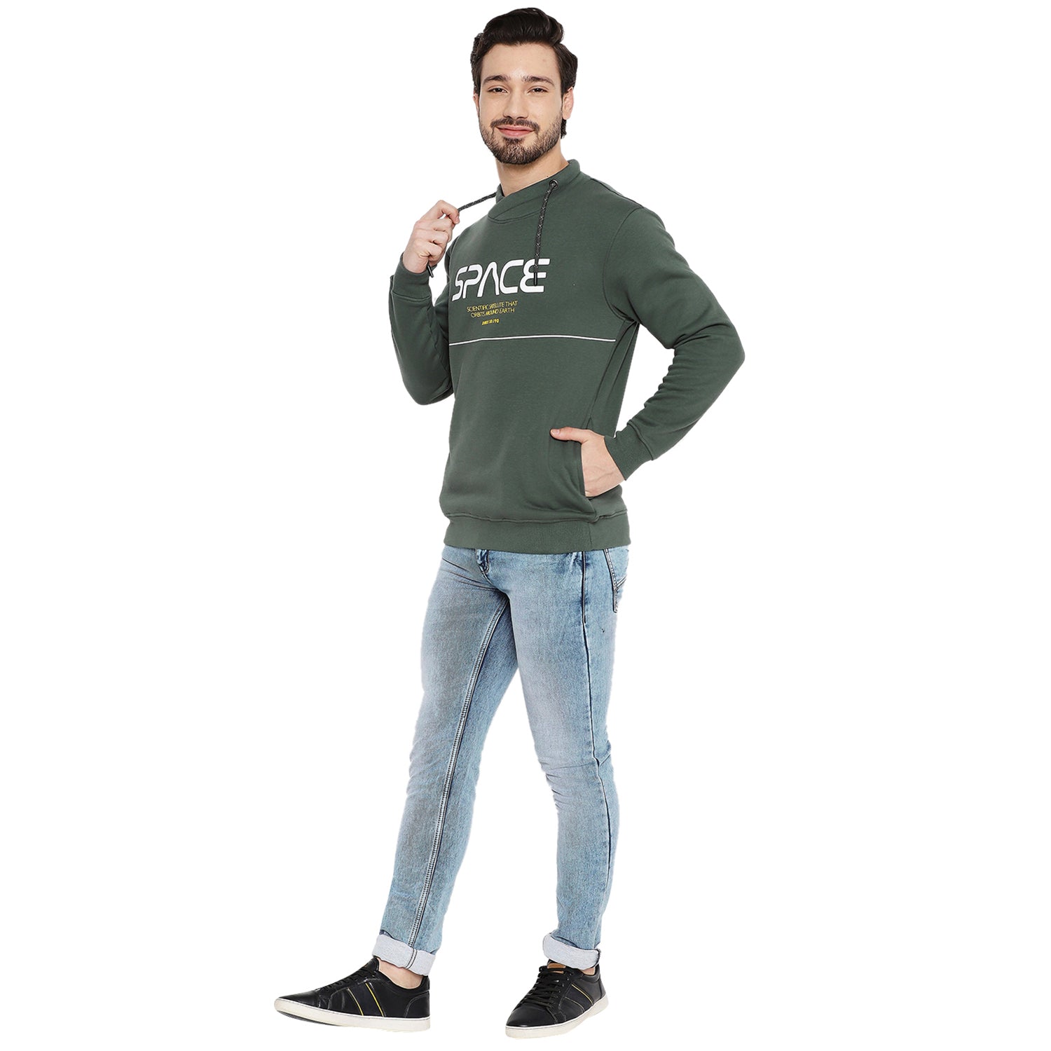 Duke Urban Men Cowl Neck Sweatshirt (LF6121)